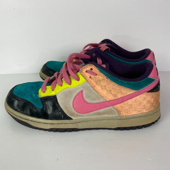 Nike SB Dunk Low 6.0 Shoes Women's 8.5 Sneakers 314141 361 Colorblock - Picture 5 of 15
